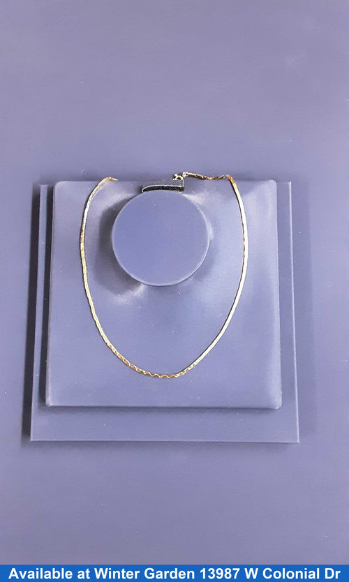 Herringbone Chain - Yellow Gold 14k (.585) 8.2 grams 18 inch