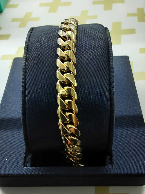 Cuban Link Bracelet - Yellow Gold 10k (.417) 50.5 grams 8 inch