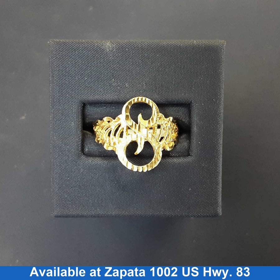 Women's Ring - Yellow Gold 10k (.417) 2.5 grams Size 20