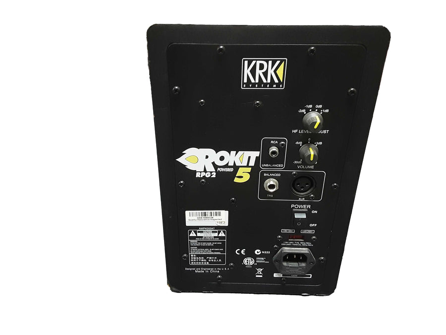 Krk Systems Rokit Rpg 2 5 Black Bookshelf Speaker