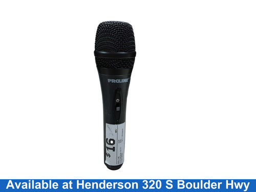 Proline Black Corded Microphone