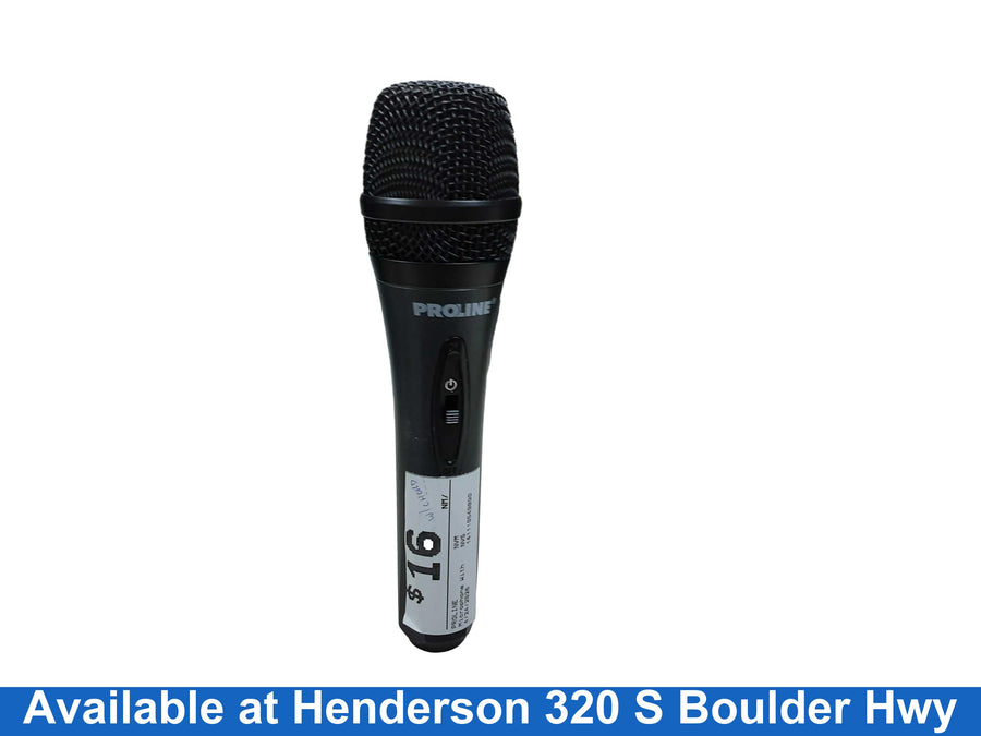 Proline Black Corded Microphone