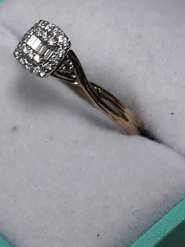 Ring - Engagement Set - Yellow Gold 14k (.585) 2 grams Size 7.5