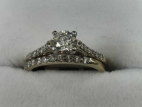 Ring - Engagement Set - White Gold 14k (.585) 3.7 grams Size 8