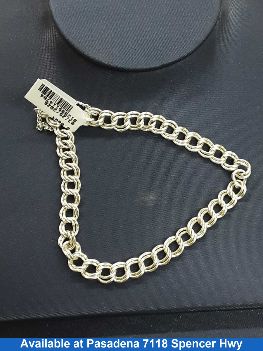 Cable Bracelet - Silver 12.9 grams 8 inch