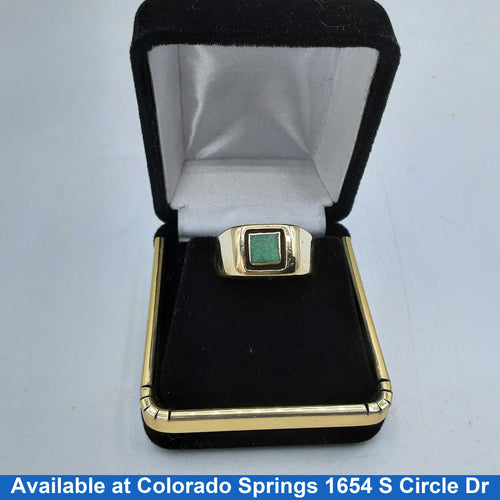 Men's Ring - Yellow Gold 14k (.585) 9 grams Size 7