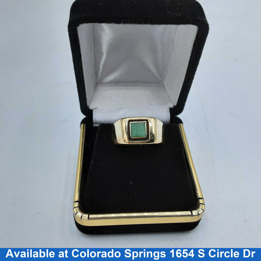 Men's Ring - Yellow Gold 14k (.585) 9 grams Size 7