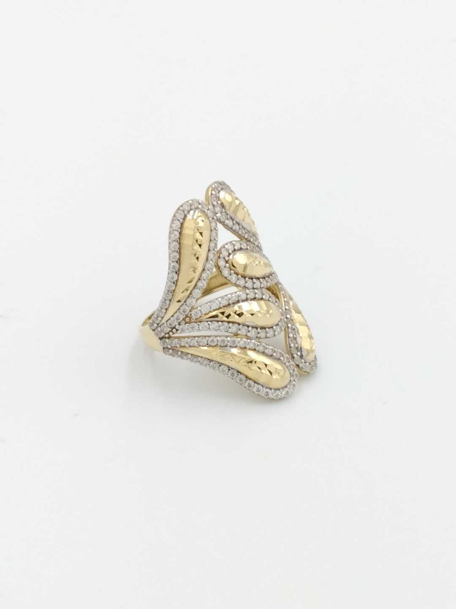 Women's Ring - Yellow Gold 14k (.585) 5.2 grams Size 8