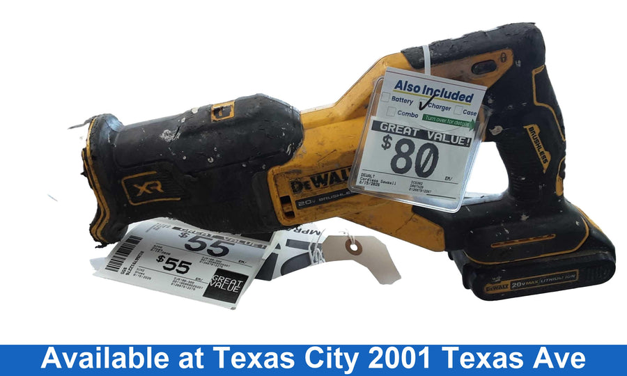 Dewalt Dcs382 Yellow Cordless Reciprocating Saw