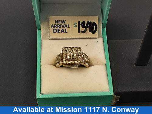 Women's Ring - Yellow Gold 10k (.417) 4 grams Size 20