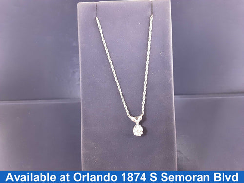Chain - White Gold 14k (.585) 2.3 grams 22 inch
