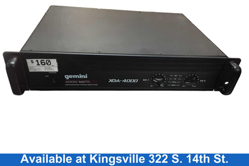 Gemini Xga-4000 Black Generic Amplifier Head
