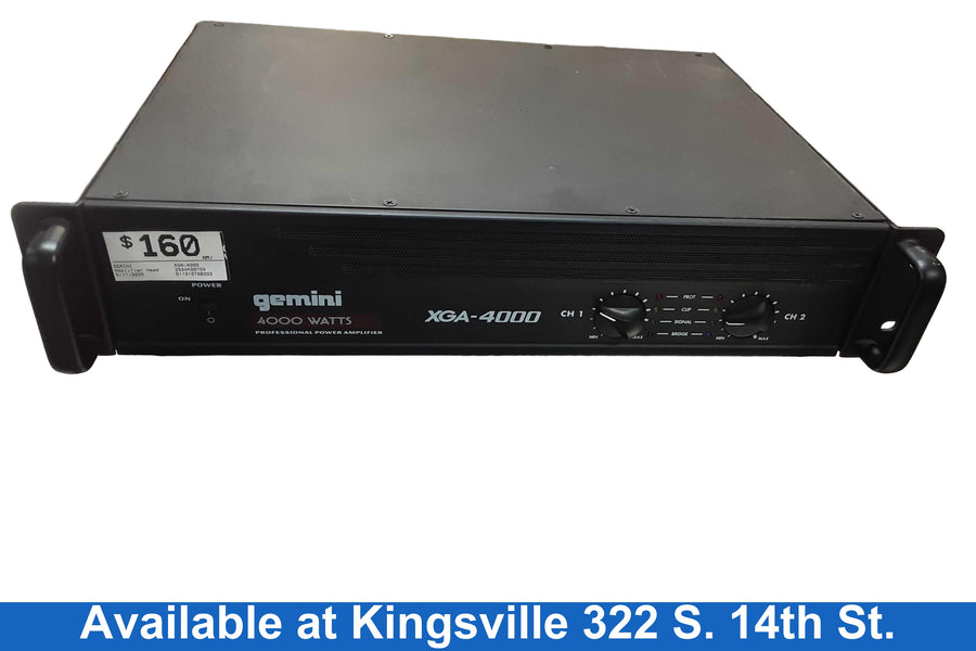 Gemini Xga-4000 Black Generic Amplifier Head