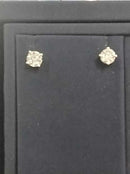 Double Stud Earring - White Gold 14k (.585) 1 grams
