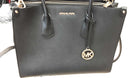 Michael Kors Nolita Medium Studded Leather Shoulder Bag Black Purse / Handbag