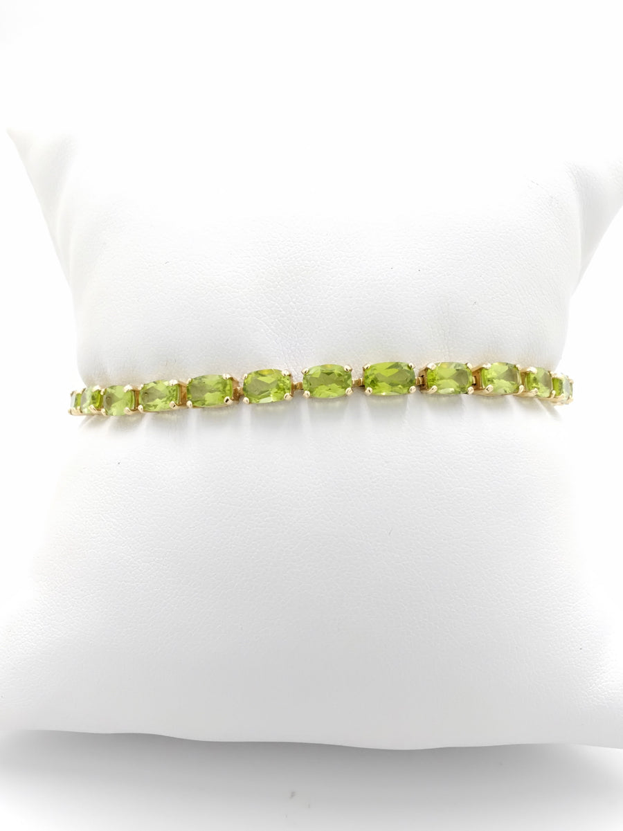 Tennis Bracelet - Yellow Gold 14k (.585) 10.6 grams 7 inch
