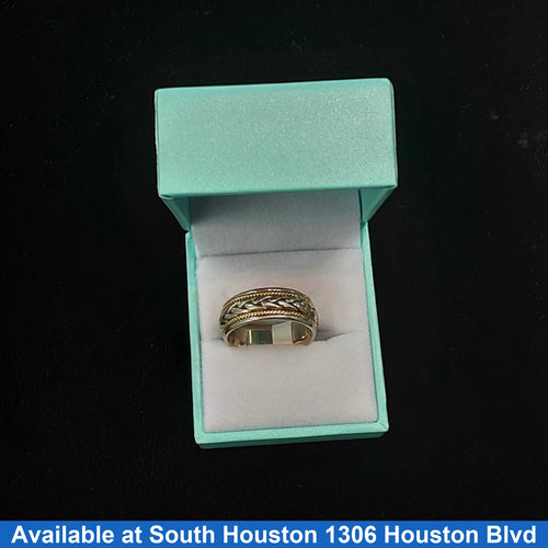 Ring - Wedding Band - White Gold 14k (.585) 10.8 grams Size 9