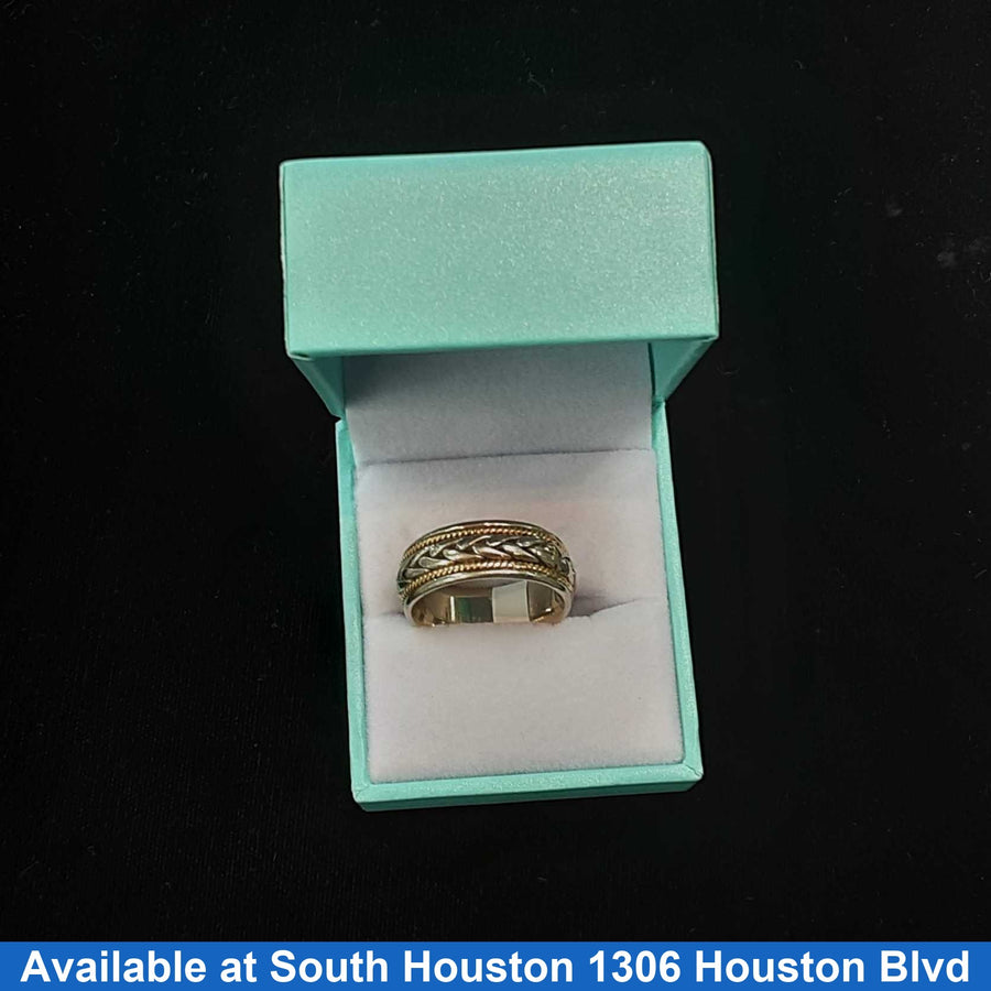 Ring - Wedding Band - White Gold 14k (.585) 10.8 grams Size 9