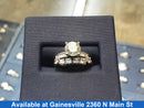 Ring - Engagement Set - White Gold 14k (.585) 3.6 grams Size 4