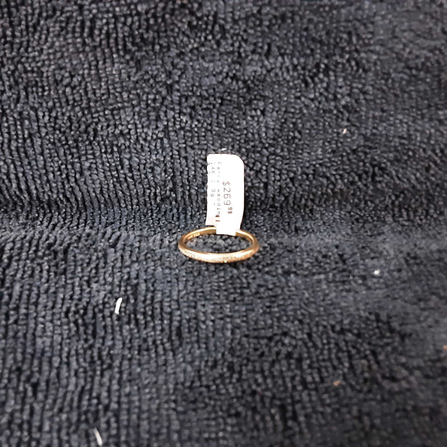 Ring - Wedding Band - Yellow Gold 14k (.585) 1.9 grams Size 7