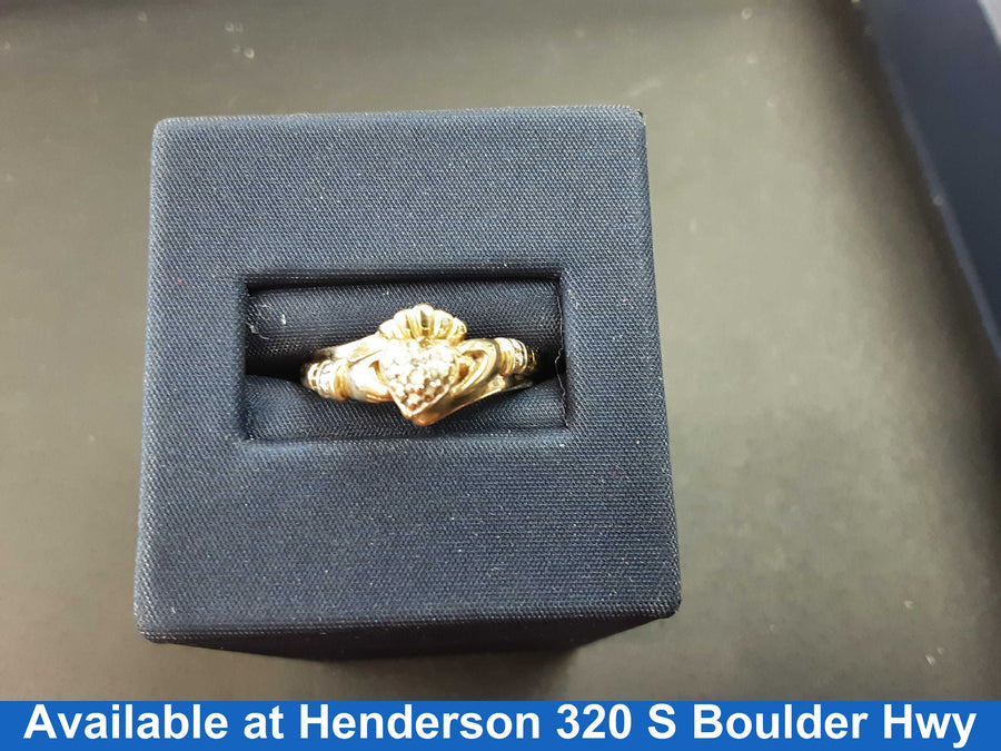 Women's Ring - Yellow Gold 10k (.417) 2.9 grams Size 20