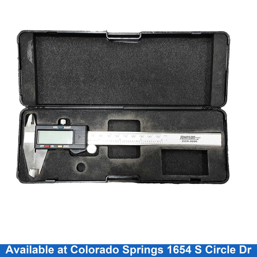 Johnson 1889-0600 Black Micrometer / Caliper