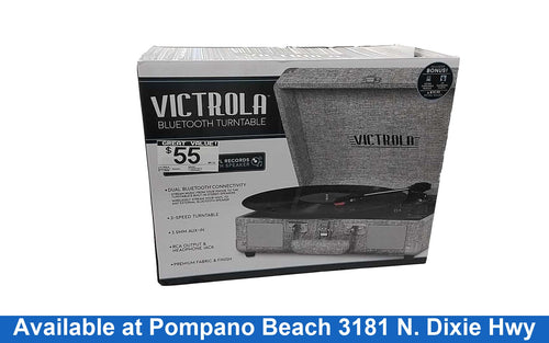 Victrola 082020 Gray Bookshelf Speaker