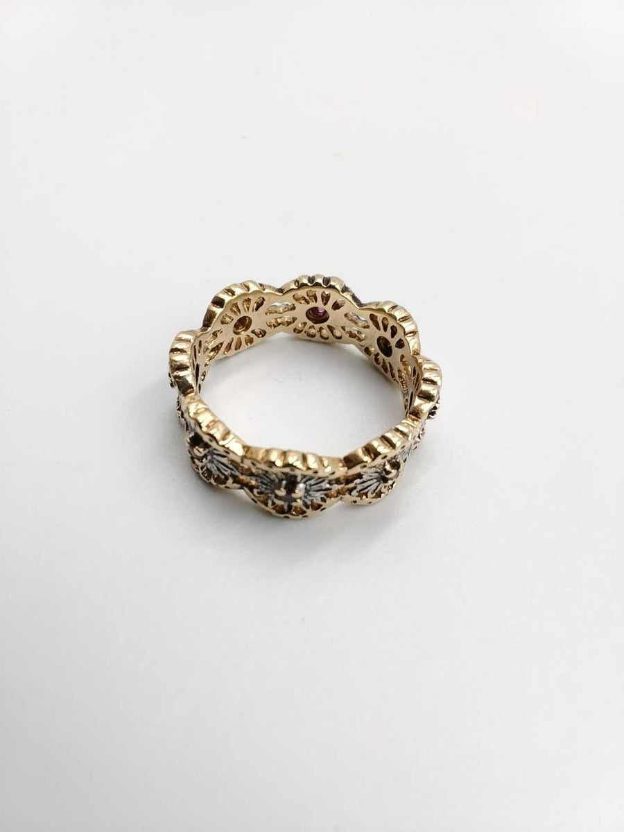 Women's Ring - Yellow Gold 14k (.585) 6.6 grams Size 9.5