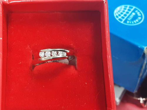 Women's Ring - White Gold 10k (.417) 3.1 grams Size 20