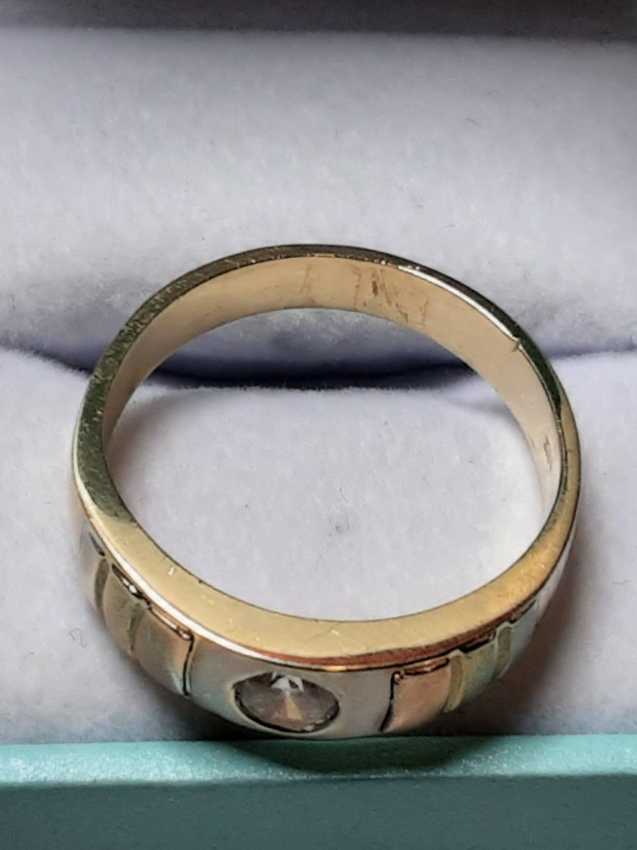 Ring - Wedding Band - Tricolor Gold 14k (.585) 5.3 grams Size 11