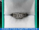 Ring - Wedding Set - White Gold 10k (.417) 4.68 grams Size 4.5