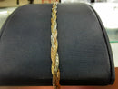 Herringbone Bracelet - Tricolor Gold 10k (.417) 3.2 grams 1 inch