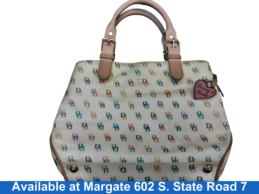 Dooney & Bourke It32 Wh Beige / Tan Purse / Handbag