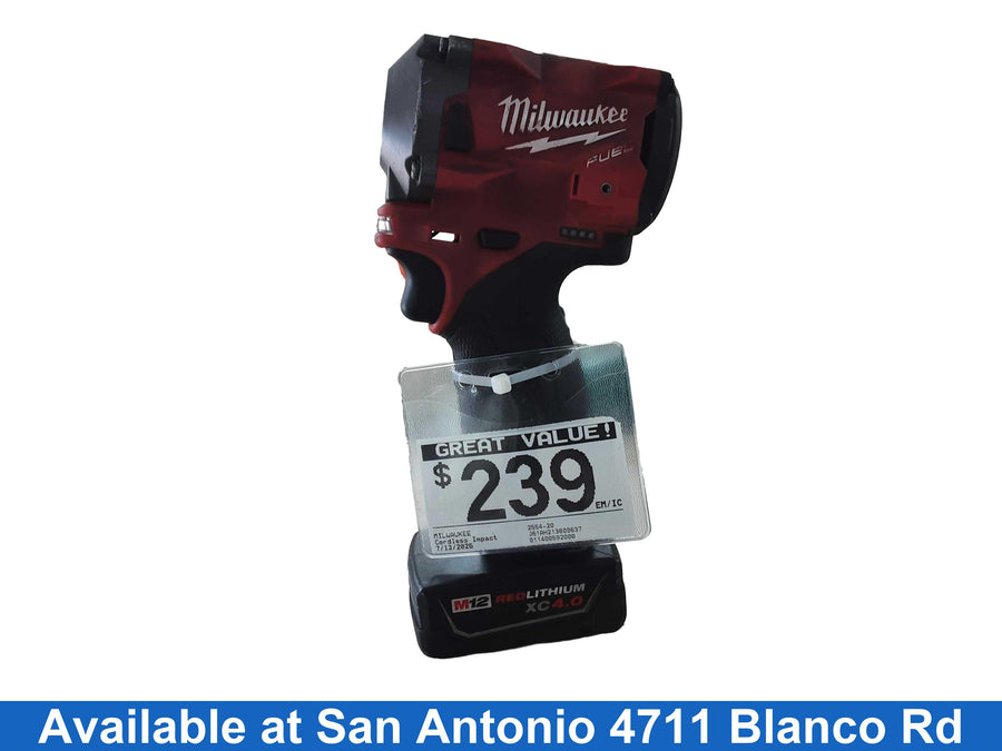 Milwaukee 2554-20 Red Cordless Impact Drill