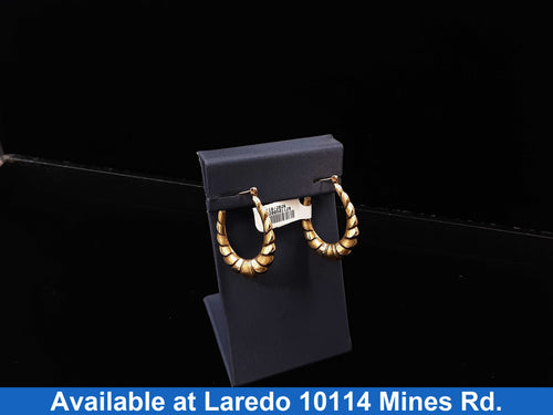 Shrimp Earrings - Yellow Gold 10k (.417) 2.7 grams