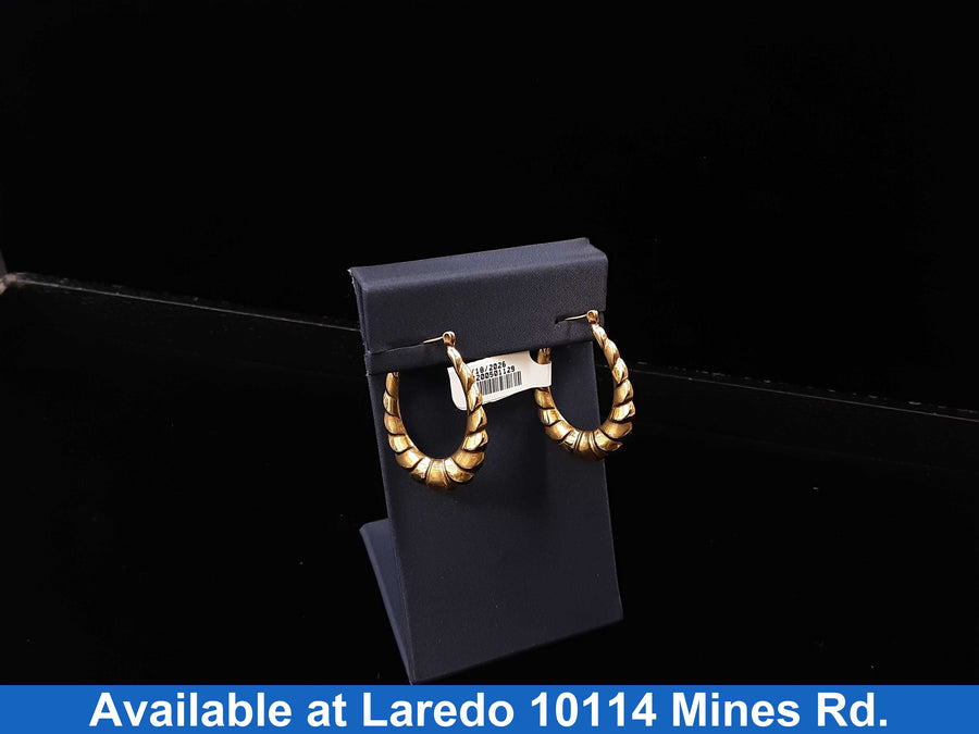 Shrimp Earrings - Yellow Gold 10k (.417) 2.7 grams