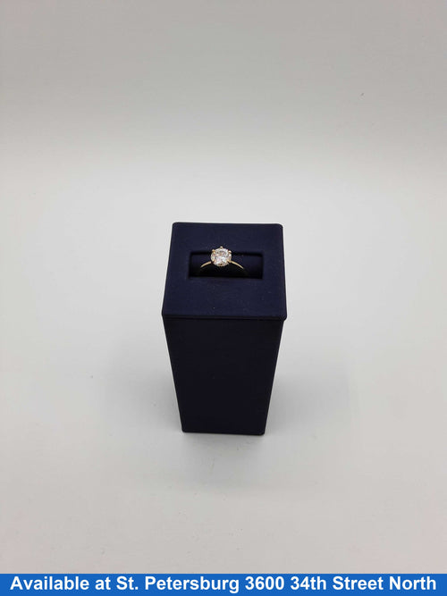 Women's Ring - Solitaire - Yellow Gold 14k (.585) 1.9 grams Size 7