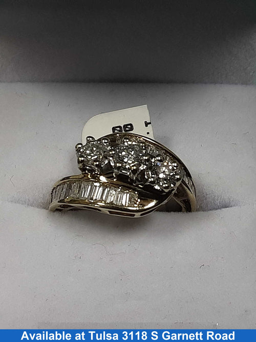 Ring - Engagement Set - Yellow Gold 10k (.417) 3.8 grams Size 6