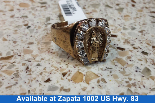 Men's Ring - Yellow Gold 10k (.417) 5.1 grams Size 8