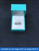 Ring - Engagement Set - White Gold 14k (.585) 6.2 grams Size 6.5