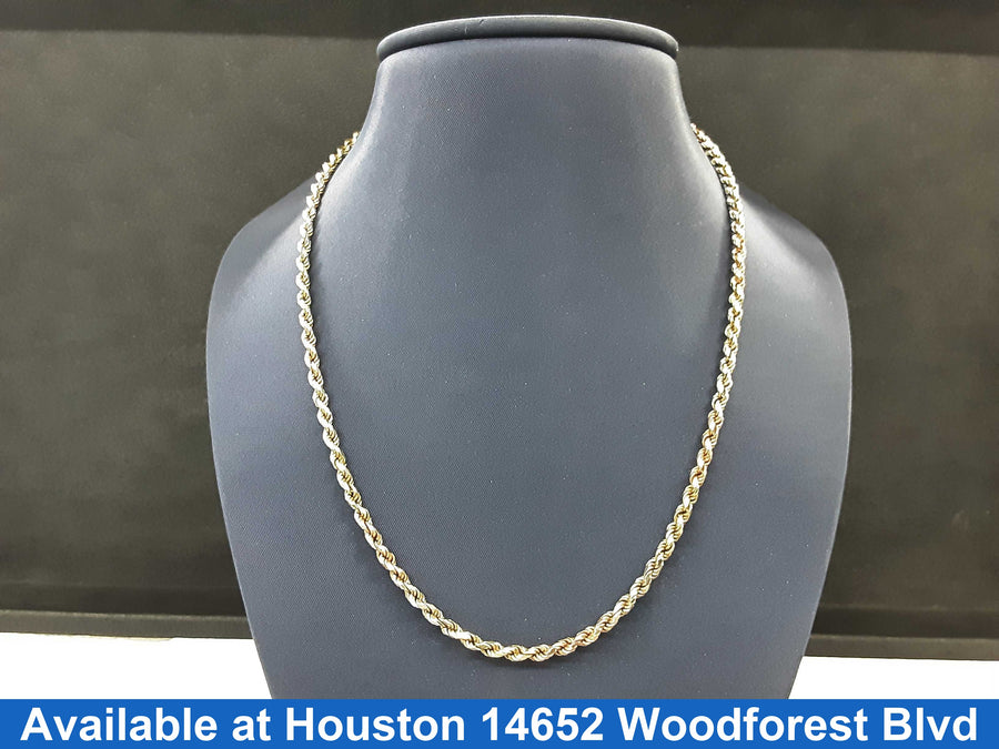 Rope Chain - Yellow Gold 14k (.585) 11.8 grams 18 inch