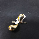Double Stud Earring - Yellow Gold 14k (.585) 3.5 grams
