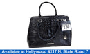 Brahmin Black Crocodile Black Purse / Handbag