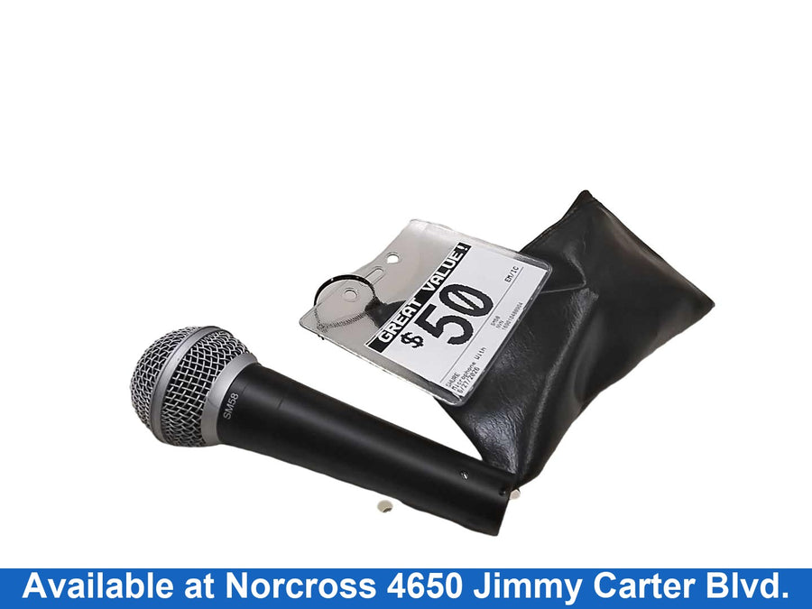 Shure Sm58 Black Corded Microphone