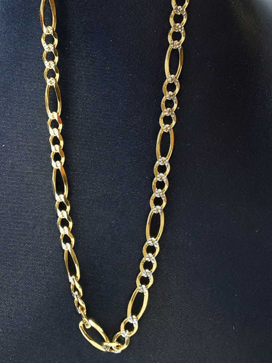 Figaro Chain - Yellow Gold 14k (.585) 14.3 grams 24 inch