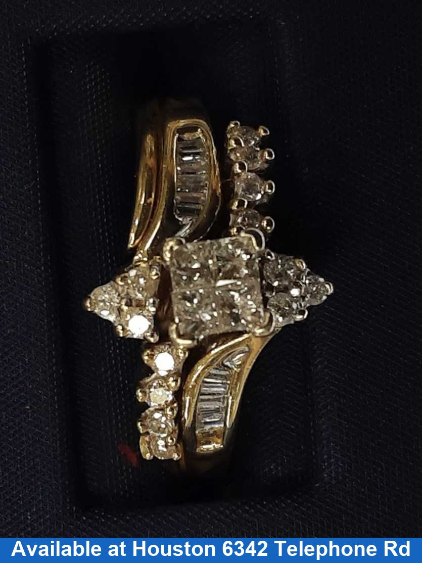 Women's Ring - Yellow Gold 14k (.585) 6.2 grams Size 9