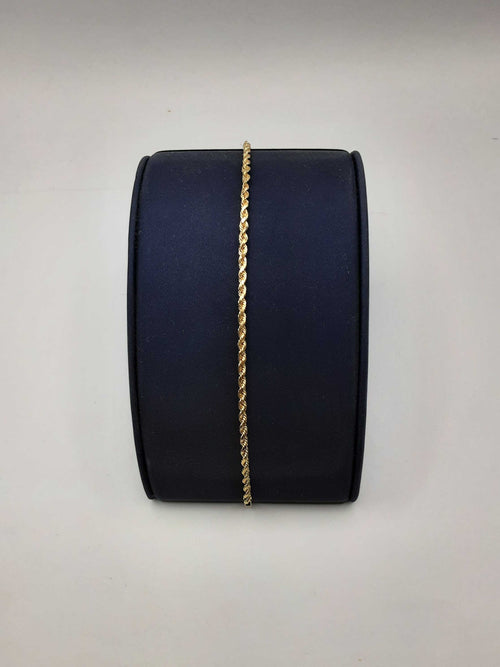 Rope Bracelet - Yellow Gold 10k (.417) 2.4 grams 2 inch