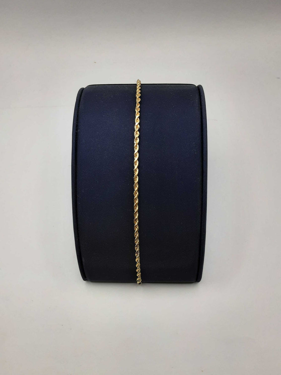 Rope Bracelet - Yellow Gold 10k (.417) 2.4 grams 2 inch