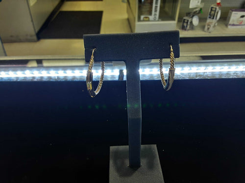 Hoop Earrings - Yellow Gold 10k (.417) 2.4 grams