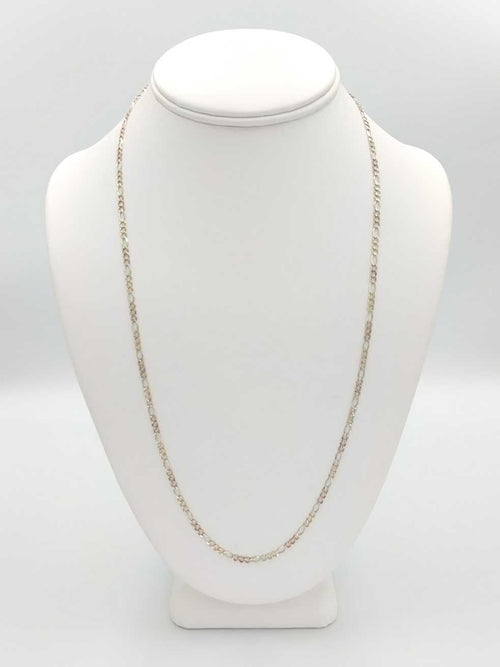 Figaro Chain - Tricolor Gold 10k (.417) 5.4 grams 24 inch